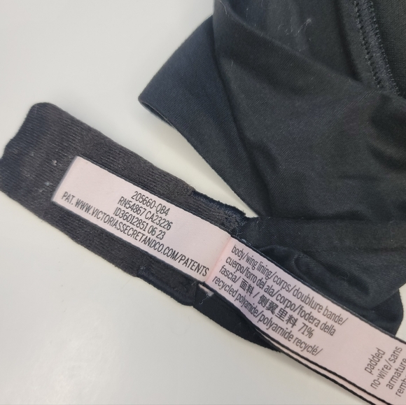 Victoria's Secret Bra Padded No Wire Black Size 36B - Picture 6 of 7